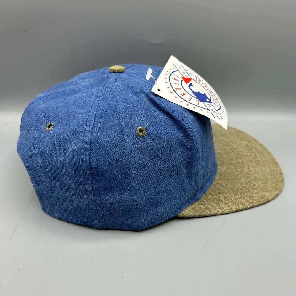 Vintage Montreal Expos Hat Men Blue Brown Signatures MLB Snap Back Cap New